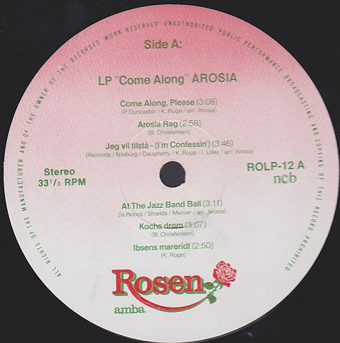 Arosia : Come Along (LP, Album)