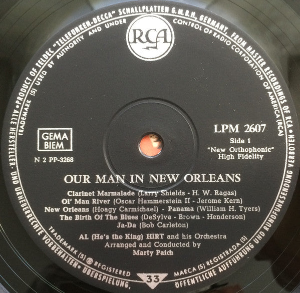 Al Hirt : Our Man In New Orleans (LP, Album, Mono)