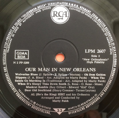 Al Hirt : Our Man In New Orleans (LP, Album, Mono)