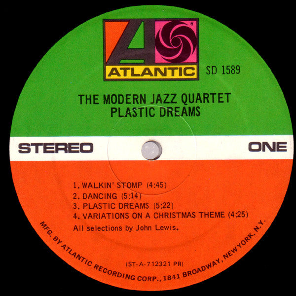 The Modern Jazz Quartet : Plastic Dreams (LP, Album, PR )