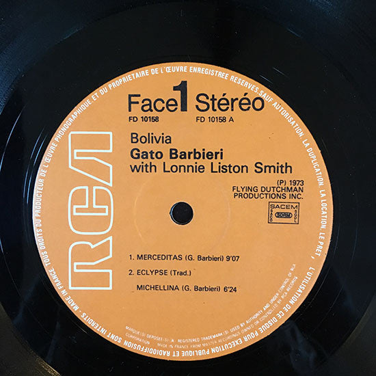 Gato Barbieri : Bolivia (LP, Album, RE, Gat)