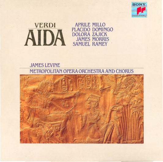 Giuseppe Verdi - Aprile Millo, Placido Domingo, Dolora Zajick, James Morris (5), Samuel Ramey : Aida (3xLP, Album)