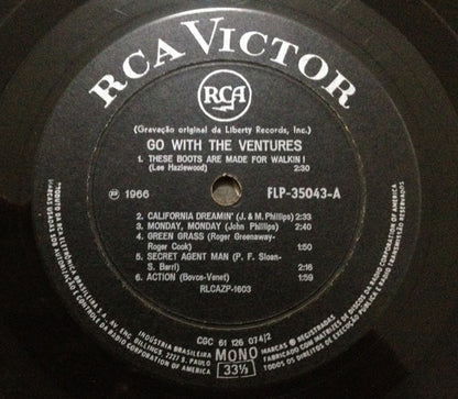 The Ventures : Go With The Ventures (LP, Album, Mono)
