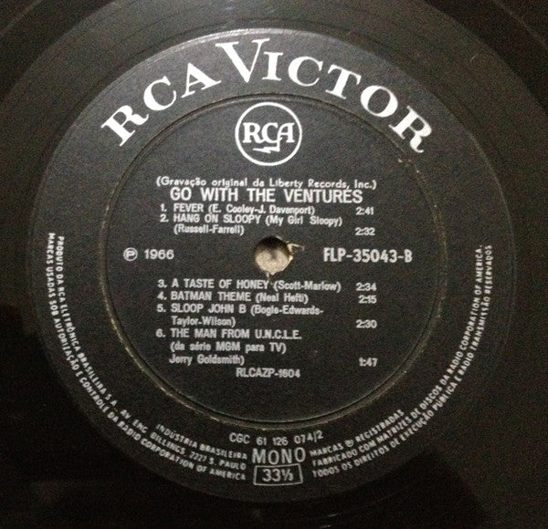 The Ventures : Go With The Ventures (LP, Album, Mono)