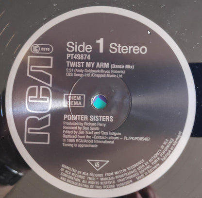 Pointer Sisters : Twist My Arm (12")