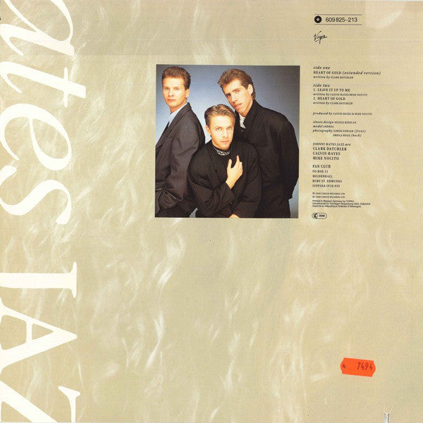 Johnny Hates Jazz : Heart Of Gold (Extended Version) (12")