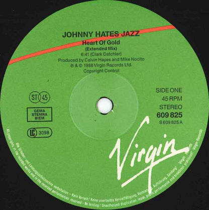 Johnny Hates Jazz : Heart Of Gold (Extended Version) (12")