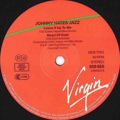 Johnny Hates Jazz : Heart Of Gold (Extended Version) (12")