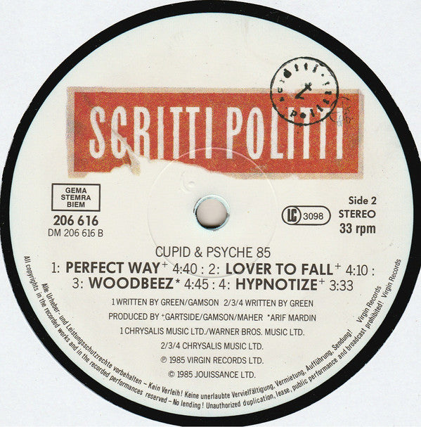 Scritti Politti : Cupid & Psyche 85 (LP, Album)