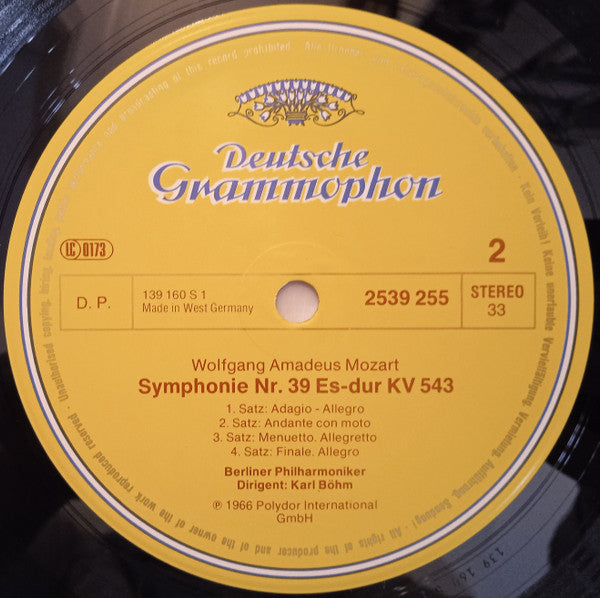 Wolfgang Amadeus Mozart - Berliner Philharmoniker, Karl Böhm : Symphonies 38 "Prague", 39, 40, 41 "Jupiter" (2xLP, Comp, RE, Gat)