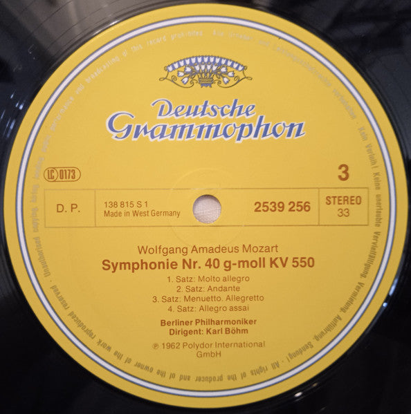 Wolfgang Amadeus Mozart - Berliner Philharmoniker, Karl Böhm : Symphonies 38 "Prague", 39, 40, 41 "Jupiter" (2xLP, Comp, RE, Gat)