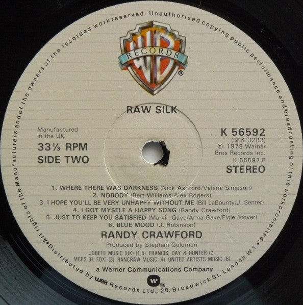 Randy Crawford : Raw Silk (LP, Album)