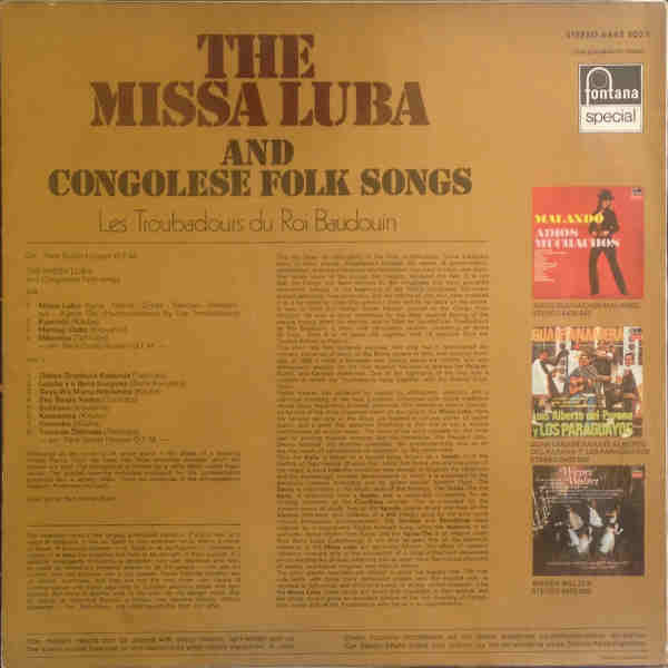 Les Troubadours Du Roi Baudouin : The Missa Luba And Congolese Folksongs (LP, Album, RE)