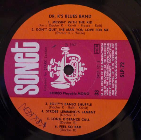 Dr. K's Blues Band : Dr. K's Blues Band (LP, Album)