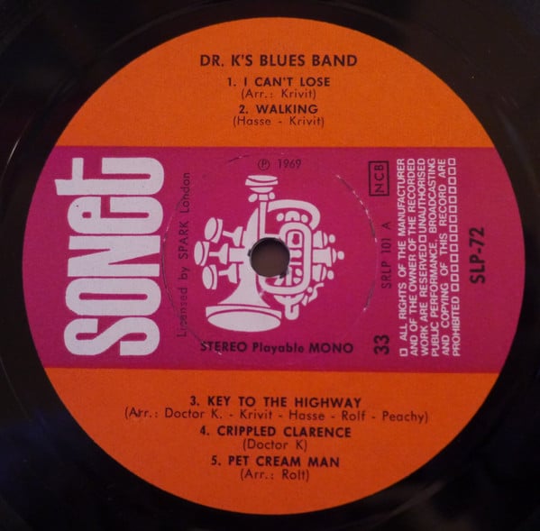 Dr. K's Blues Band : Dr. K's Blues Band (LP, Album)