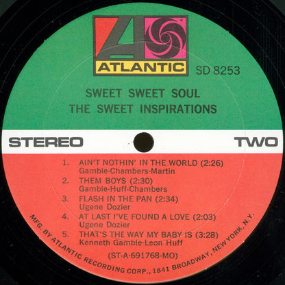 The Sweet Inspirations : Sweet Sweet Soul (LP, Album, Mon)