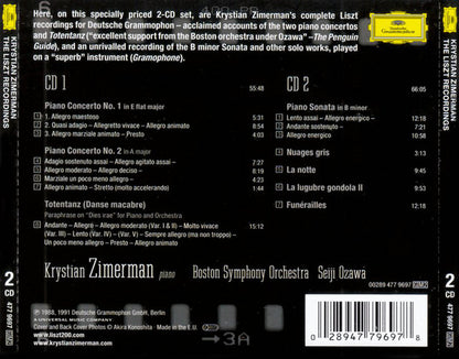 Franz Liszt - Krystian Zimerman · Boston Symphony Orchestra · Seiji Ozawa : The Liszt Recordings (2xCD, Comp)