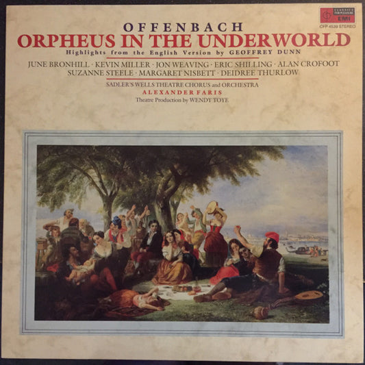 Jacques Offenbach, The Sadler's Wells Opera Chorus And Sadler's Wells Orchestra, Alexander Faris : Orpheus In The Underworld Highlights from the English Version (LP, RE)