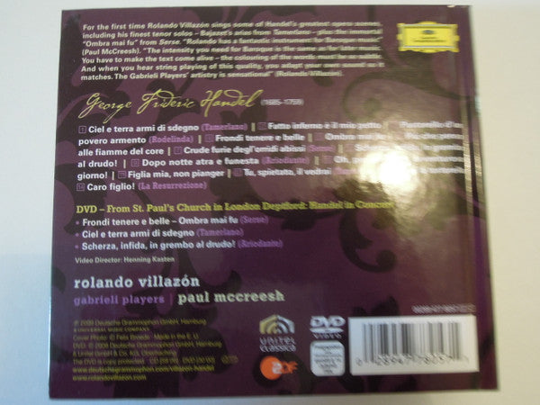 Georg Friedrich Händel – Rolando Villazón, Gabrieli Players, Paul McCreesh : Handel (CD, Album, Dlx, Ltd + DVD, NTSC)