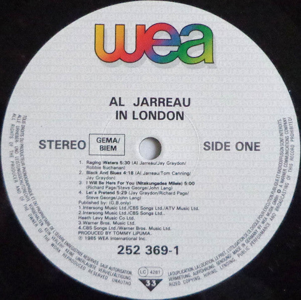 Al Jarreau : In London (LP, Album)