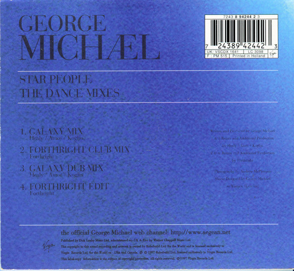 George Michael : Star People '97 (The Dance Mixes) (CD, Maxi, Dig)