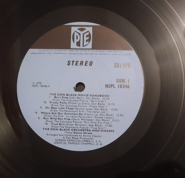 The Don Black Orchestra & Singers : The Don Black Movie Songbook (LP, Album)