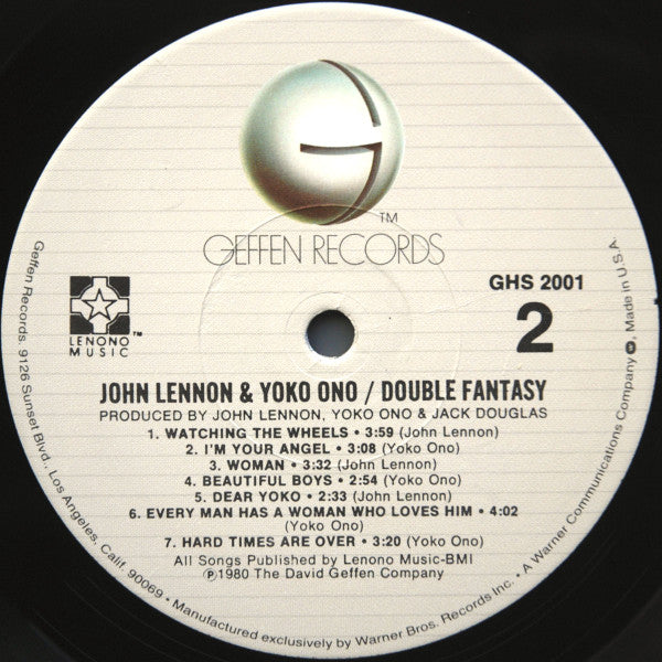 John Lennon & Yoko Ono : Double Fantasy (LP, Album, Los)