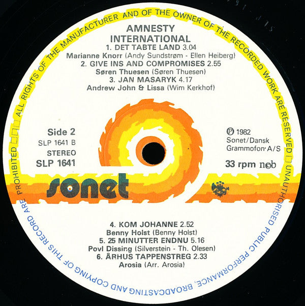 Various : Amnesty International (LP, Album)