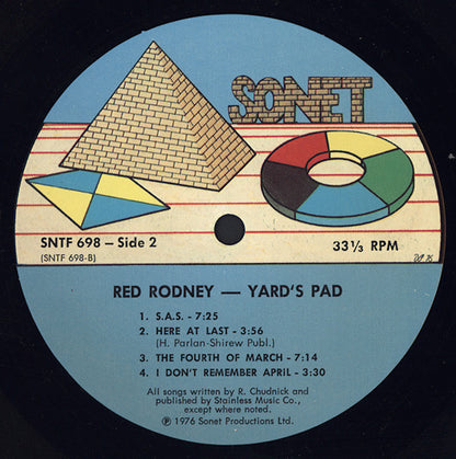 Red Rodney : Yard's Pad (LP, Album)