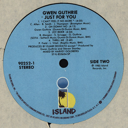 Gwen Guthrie : Just For You (LP, Album)