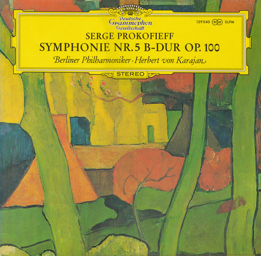 Sergei Prokofiev - Berliner Philharmoniker, Herbert Von Karajan : Symphonie Nr. 5 B-Dur Op. 100 (LP, Album)