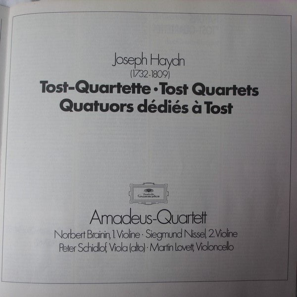 Joseph Haydn, Amadeus-Quartett : Tost Quartets Op.54 Op.55 Op. 64 (6xLP + Box)