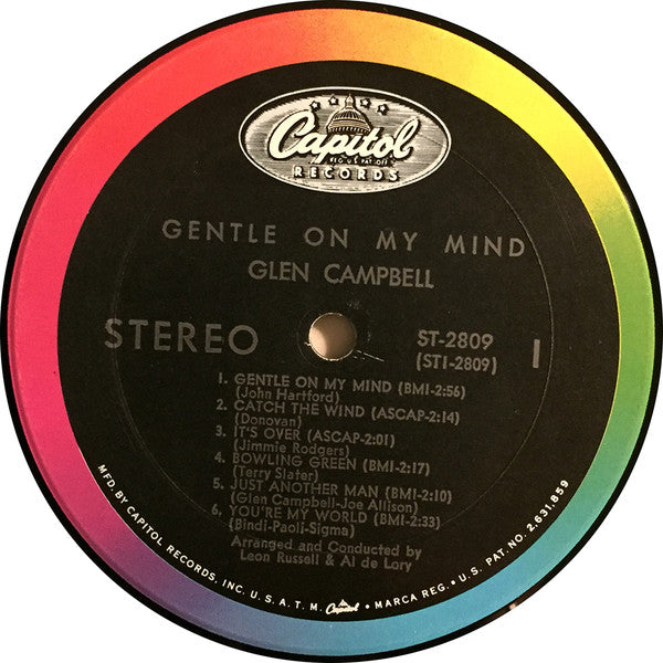 Glen Campbell : Gentle On My Mind (LP, Album)