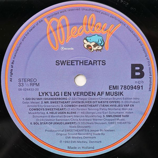 Sweethearts : Lyk'lig I En Verden Af Musik (LP, Album)