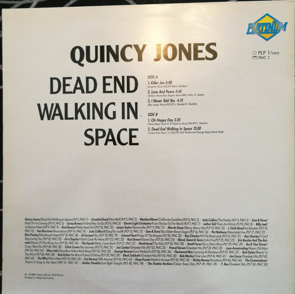 Quincy Jones : Dead End Walking In Space (LP, Album)