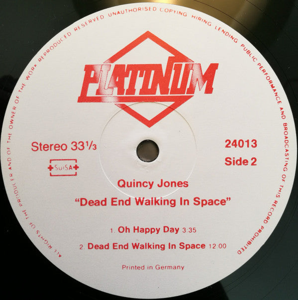 Quincy Jones : Dead End Walking In Space (LP, Album)