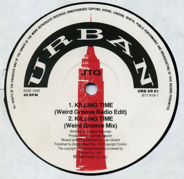 The James Taylor Quartet : Killing Time Remix (12")