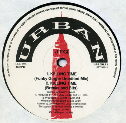 The James Taylor Quartet : Killing Time Remix (12")