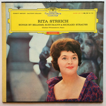 Rita Streich : Songs By Brahms, Schumann & Richard Strauss (LP, Boo)