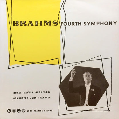 Johannes Brahms — John Frandsen, Det Kongelige Kapel : Fourth Symphony (LP, Mono, Blu)