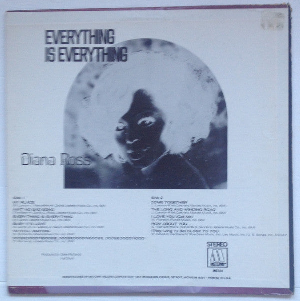 Diana Ross : Everything Is Everything (LP, Album)