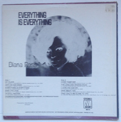 Diana Ross : Everything Is Everything (LP, Album)