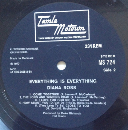 Diana Ross : Everything Is Everything (LP, Album)