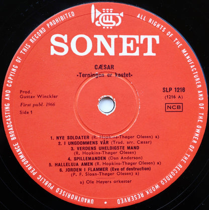 Cæsar : Terningen Er Kastet (LP, Album, RP)