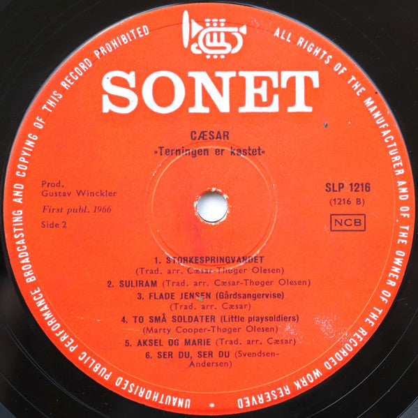 Cæsar : Terningen Er Kastet (LP, Album, RP)