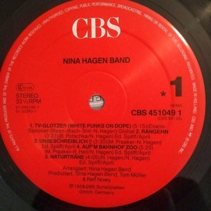 Nina Hagen Band : Nina Hagen Band / Unbehagen (2xLP, Comp, RE)