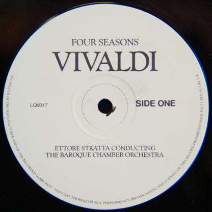 Antonio Vivaldi, The Baroque Chamber Orchestra, Ettore Stratta : Four Seasons (LP)