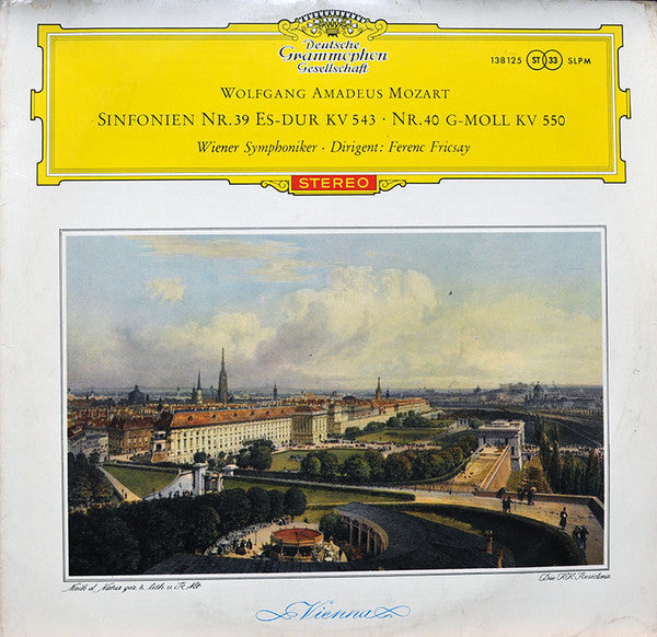 Wolfgang Amadeus Mozart, Wiener Symphoniker, Ferenc Fricsay : Sinfonien Nr. 39 Es-Dur KV 543 ● Nr. 40 G-Moll KV 550 (LP, Album)