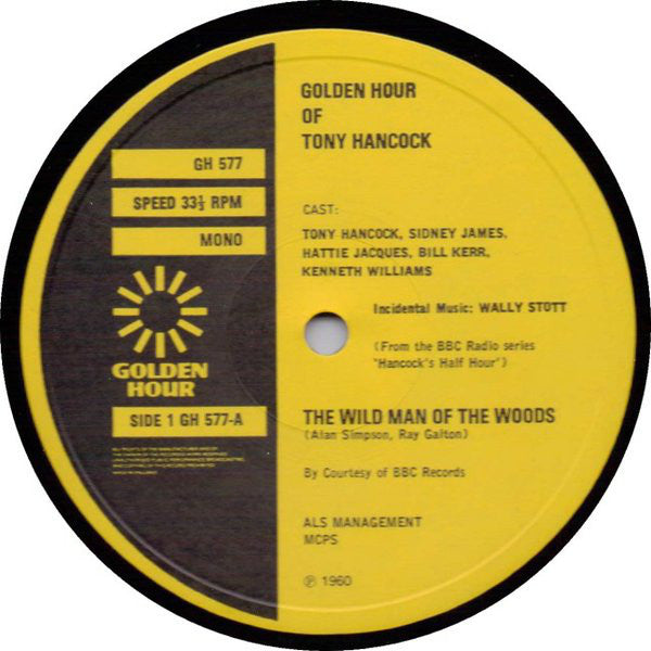 Tony Hancock : Golden Hour Of Tony Hancock (LP, Album, Mono)