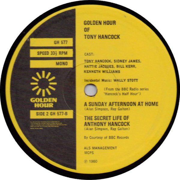 Tony Hancock : Golden Hour Of Tony Hancock (LP, Album, Mono)